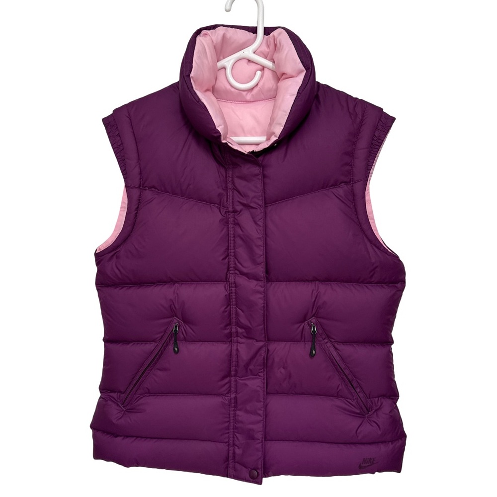 Nike Sportswear 550 Reversible Puffer Ski Vest Women’s Medium Purple /Pink
